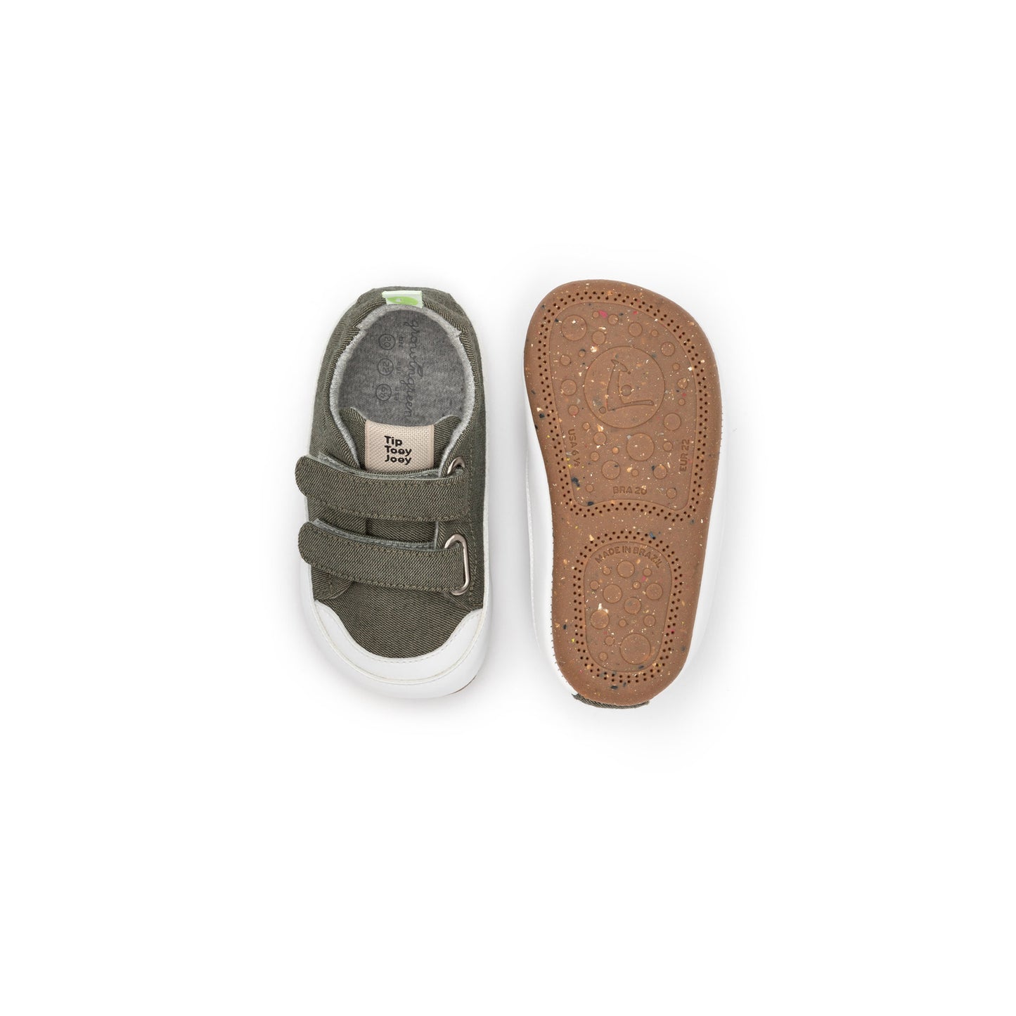 TIP TOEY JOEY - Ténis Bossy Green Verde Eco Canvas (LONA VEGAN)