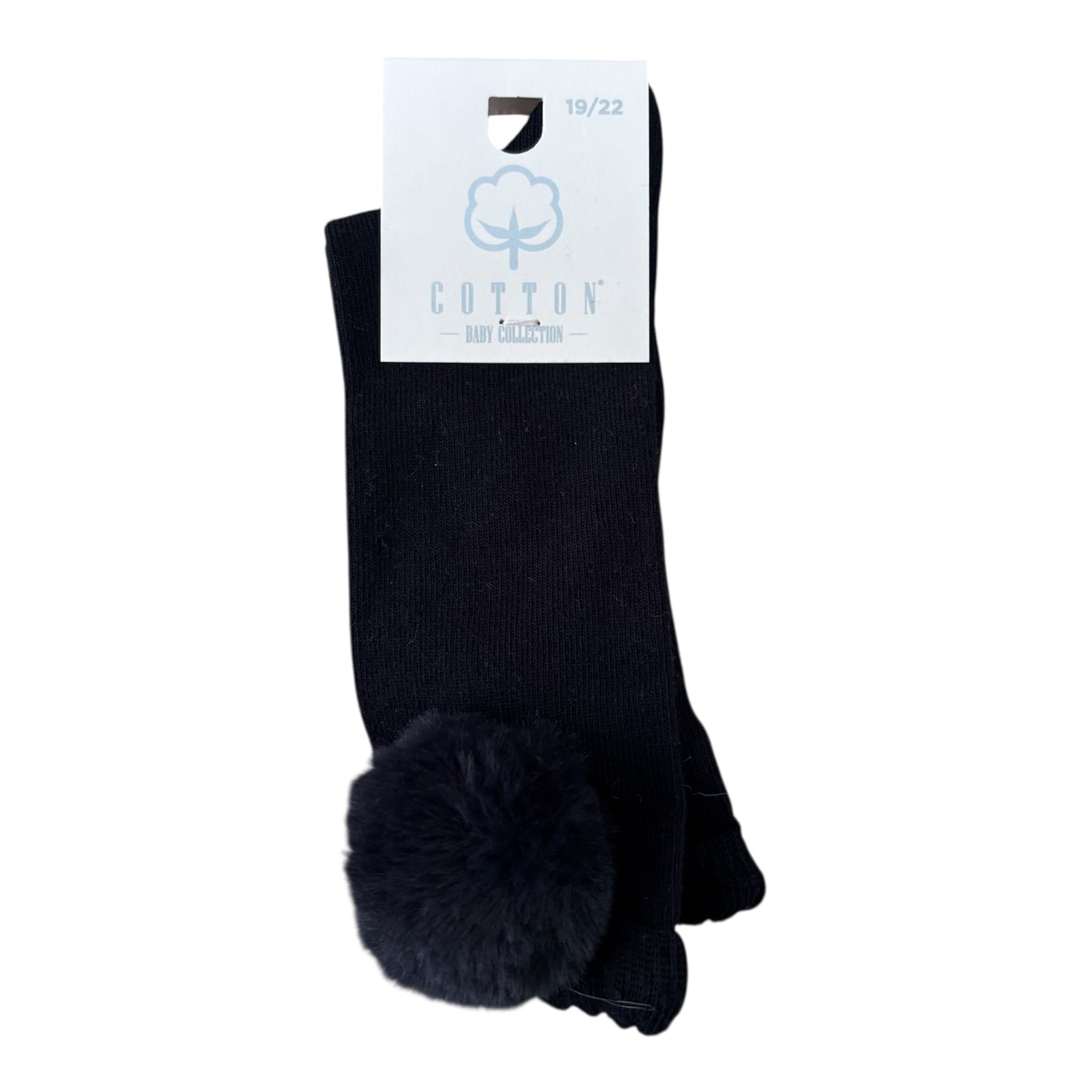 Meia Alta c/ Pom Pom