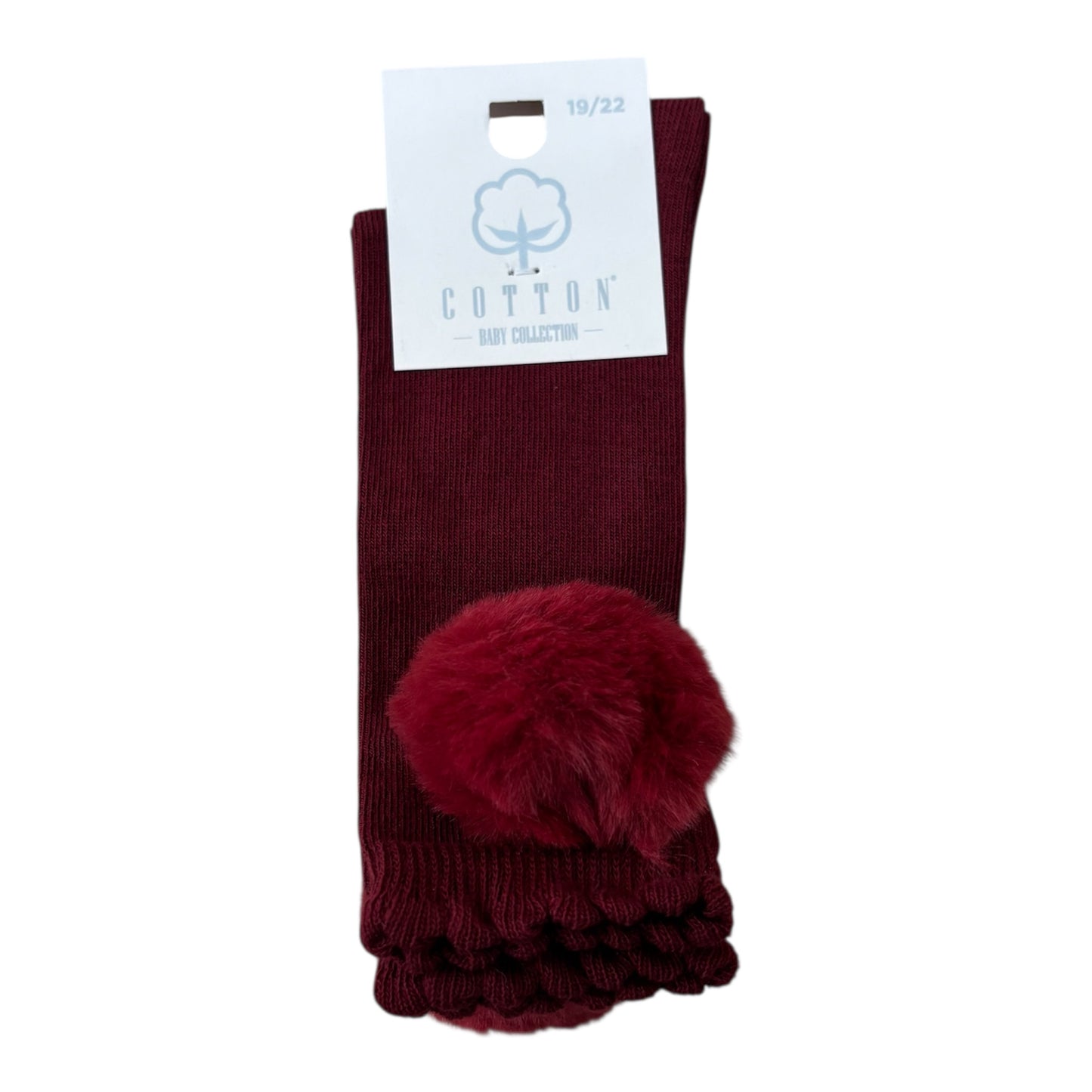 Meia Alta c/ Pom Pom