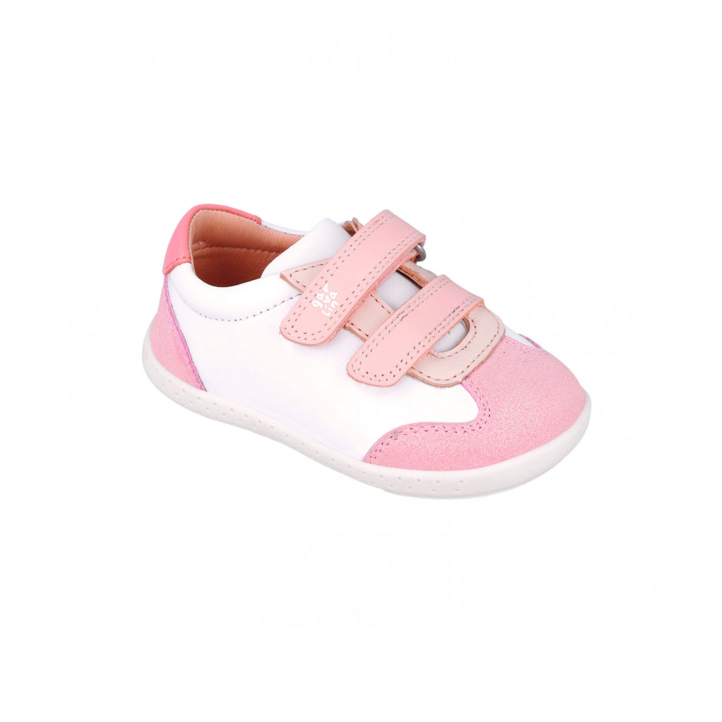 GARVALIN - Sapatilha casual branco e rosa