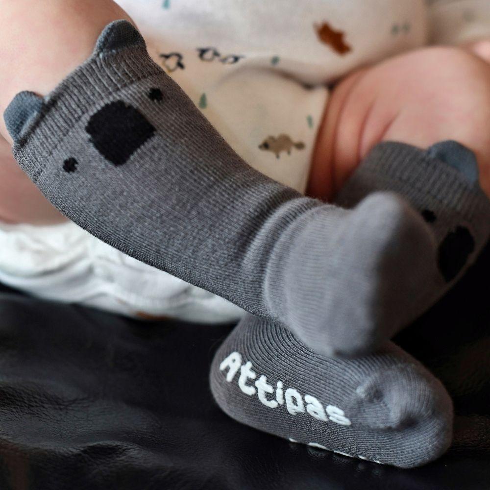 Meias antiderrapantes Koala + Panda