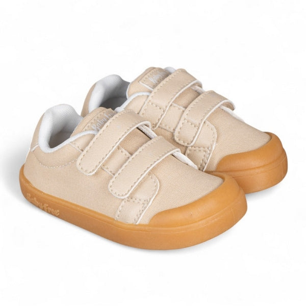 CHETTO - Sapatilhas Lona Velcro Beige