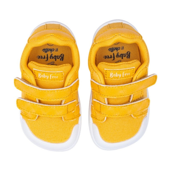 CHETTO - Sapatilhas Lona Velcro Mostarda