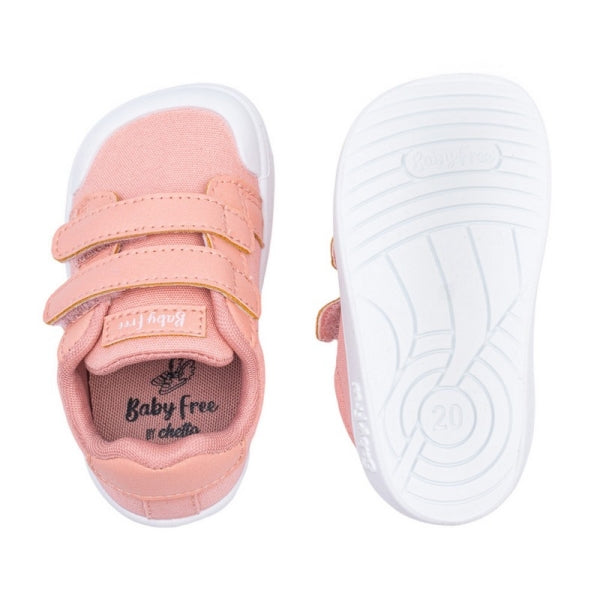 CHETTO - Sapatilhas Lona Velcro Rosa