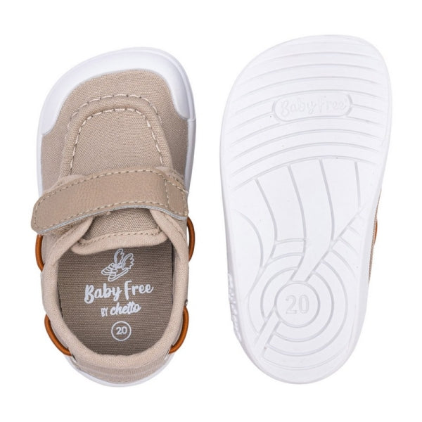 CHETTO - Sapatos Lona Nautico Taupe