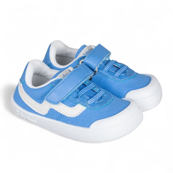 CHETTO - Sapatilhas Lona Velcro e Elástico Azul