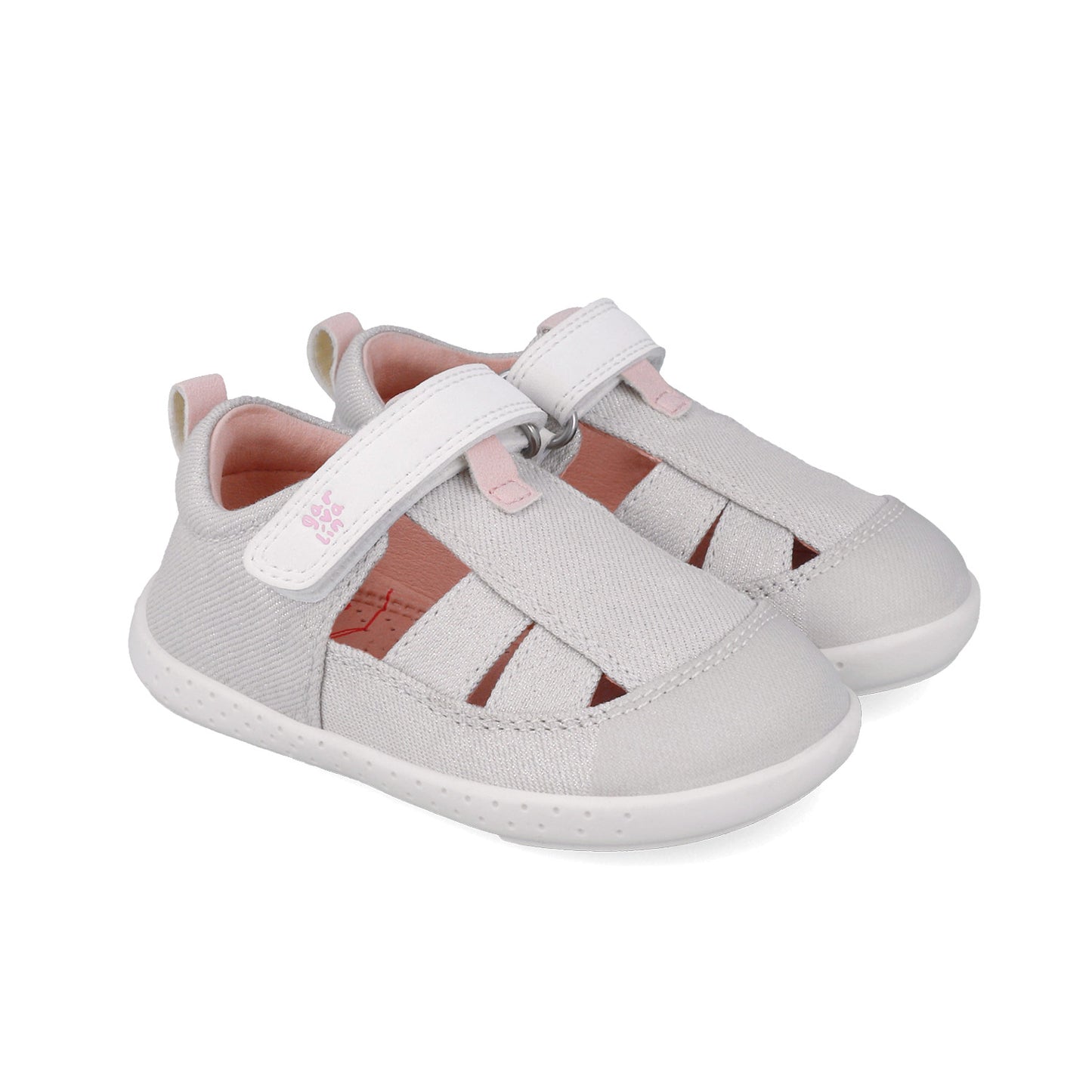 GARVALIN - Sandálias Lona Metalizada