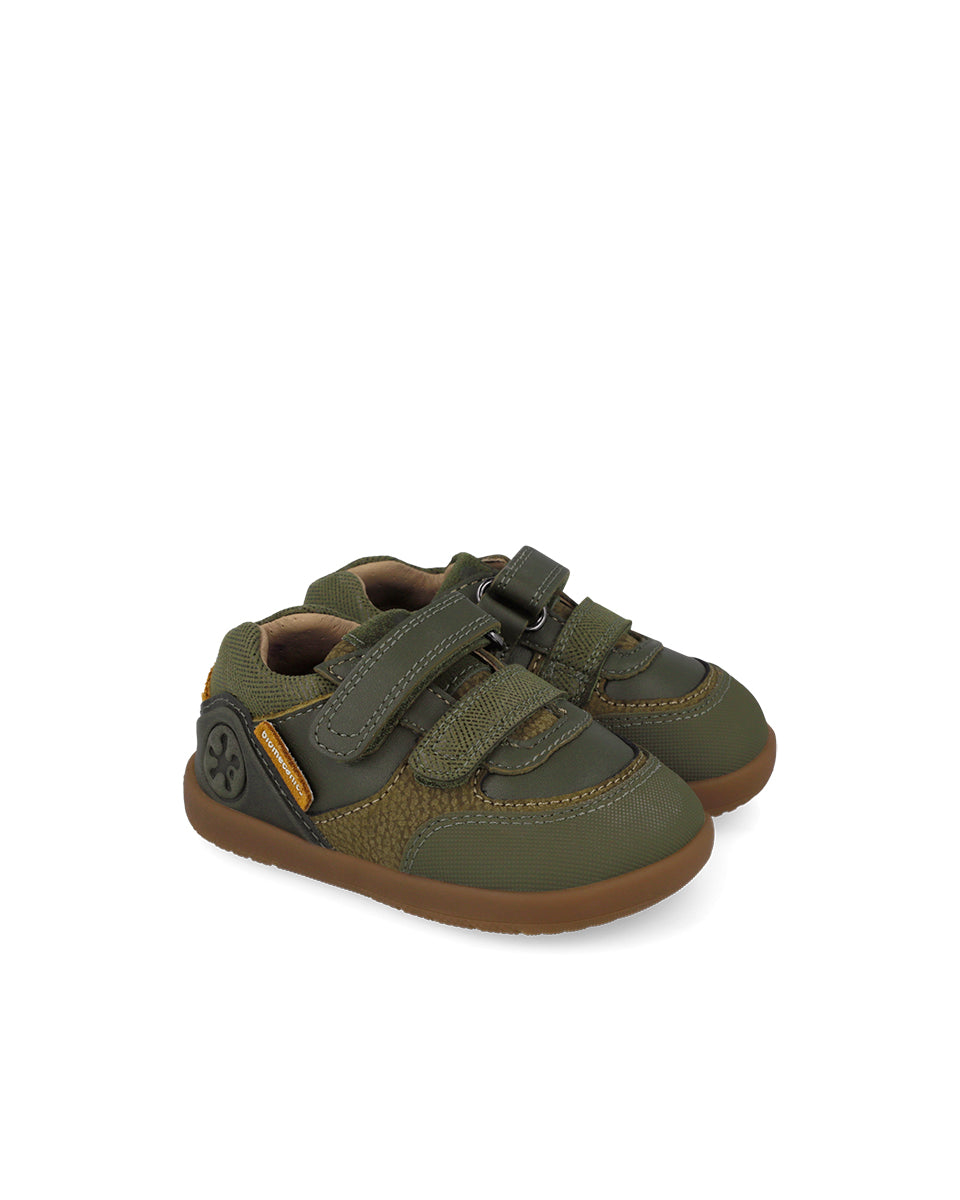 BIOMECANICS - Sapato Urban Sauvage Verde Militar