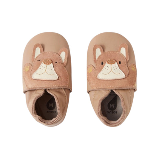 BOBUX - Soft Sole Peeking Puppy (Warm Taupe)