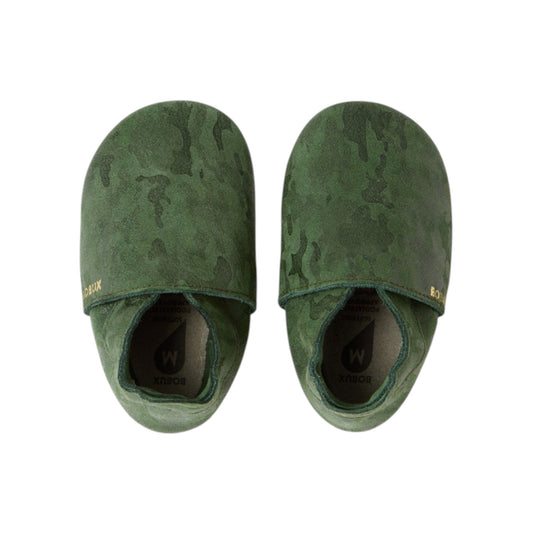 BOBUX - Soft Sole Simple Camo Army & Brz Green