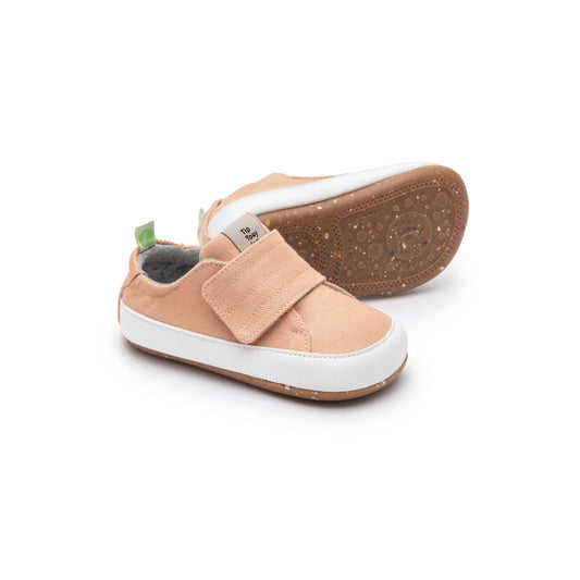 TIP TOEY JOEY - Ténis Friendly Green Peach Canvas (LONA VEGAN)