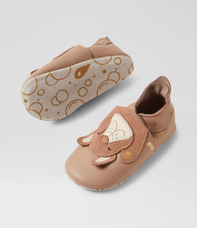 BOBUX - Soft Sole Peeking Puppy (Warm Taupe)