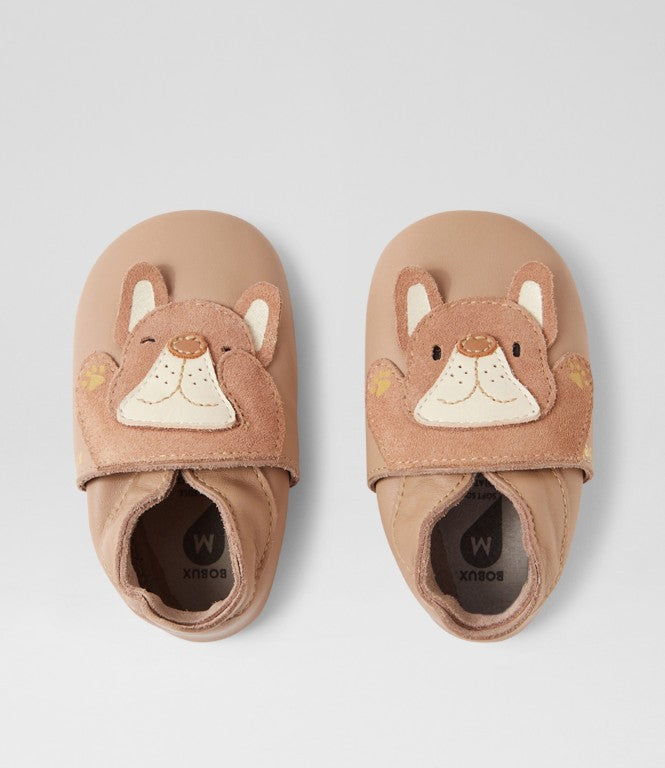 BOBUX - Soft Sole Peeking Puppy (Warm Taupe)