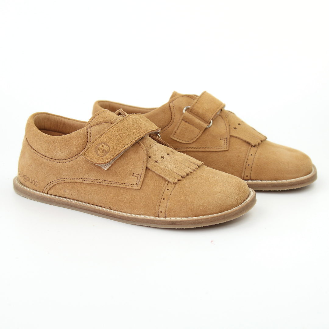 BAREBUDS - Kobi Junior Carneira Barefoot em Camurça