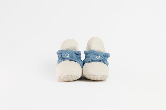ZAS TRAS - Baby Booties Fresh Collection Blue Pop Corn