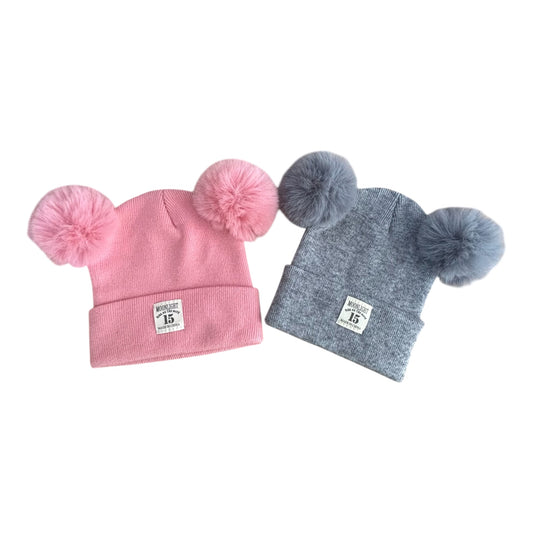 Gorro c/ Pom Pons Algodão