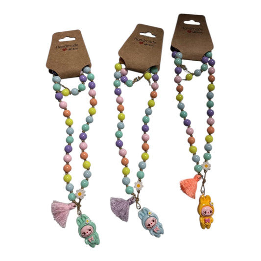 Colar Acrílico - Labubu