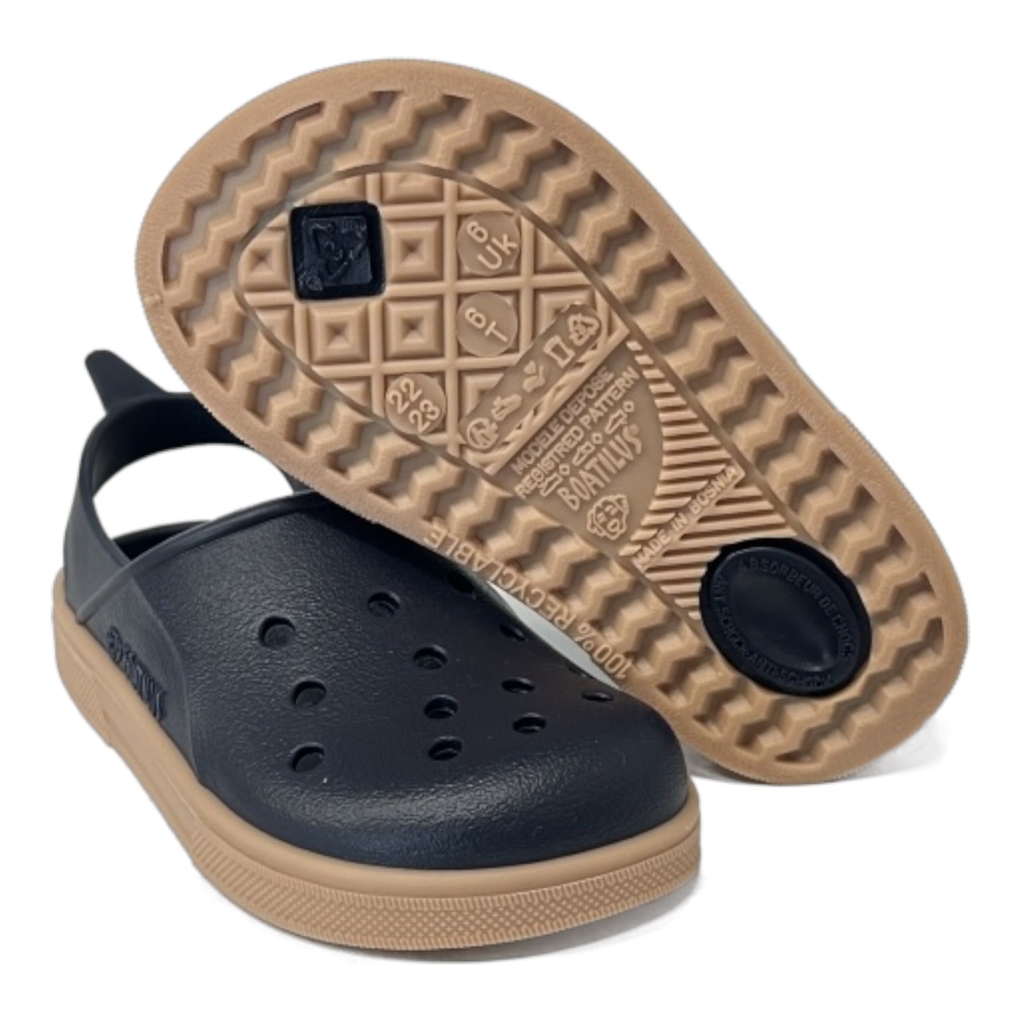 BOATILUS -  Sandálias Cloggy Navy Piscina & Praia
