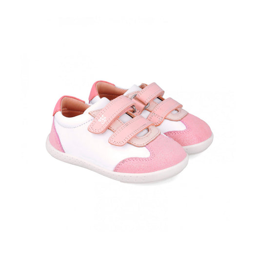 GARVALIN - Sapatilha casual branco e rosa