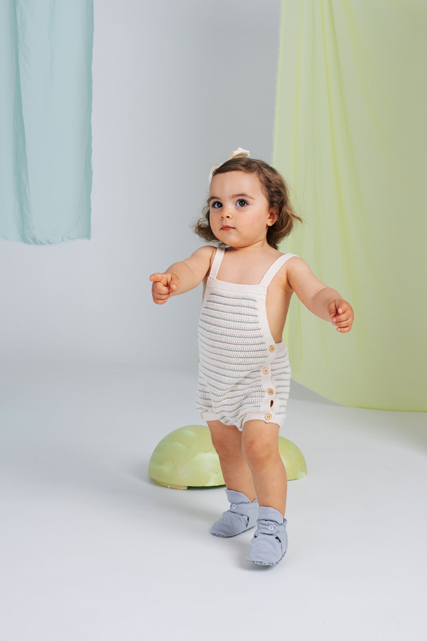 ZAS TRAS - Baby Booties Fresh Collection Silver Macaron