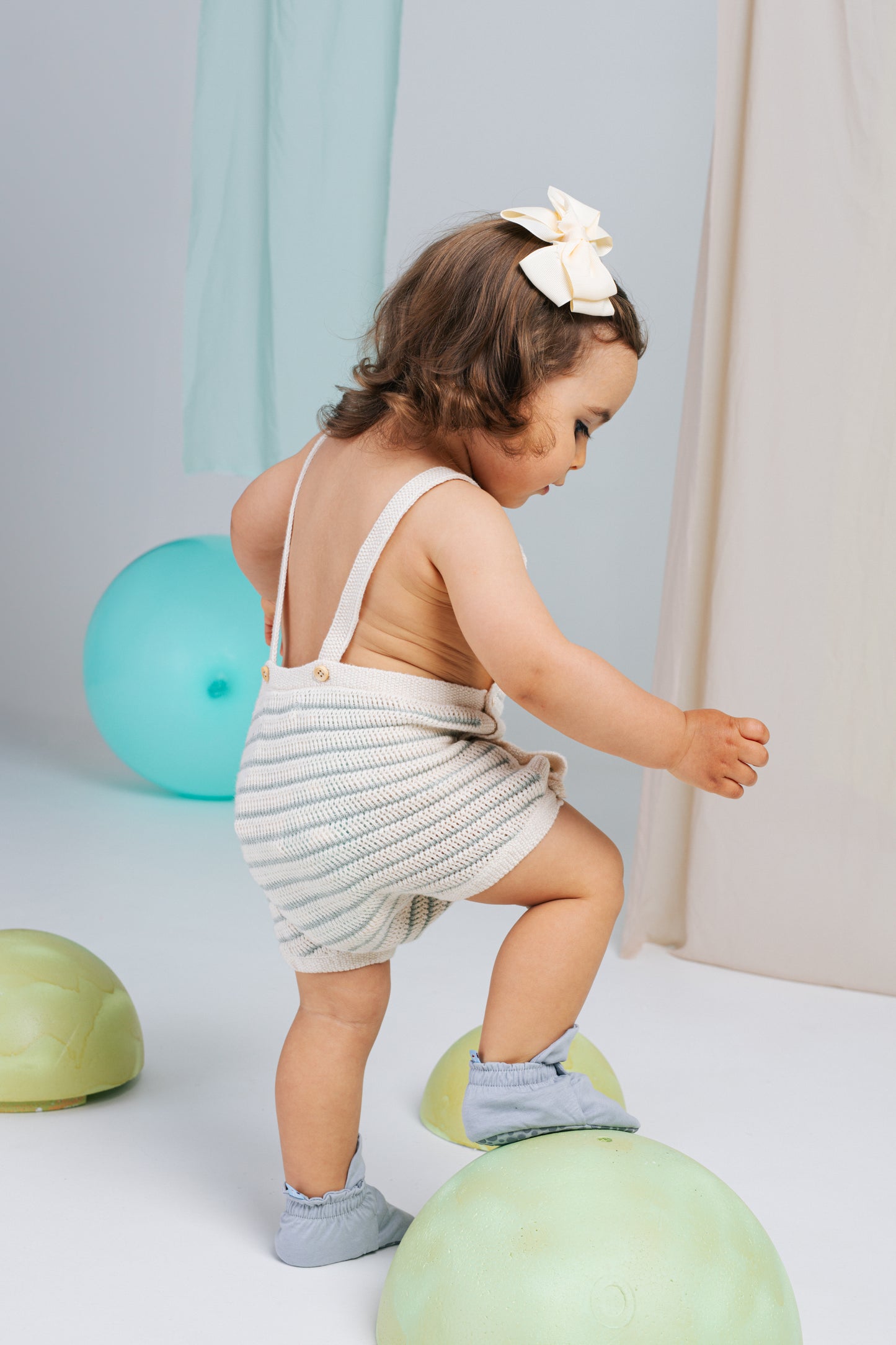 ZAS TRAS - Baby Booties Fresh Collection Silver Macaron