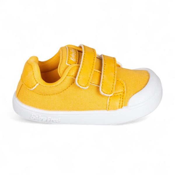 CHETTO - Sapatilhas Lona Velcro Mostarda
