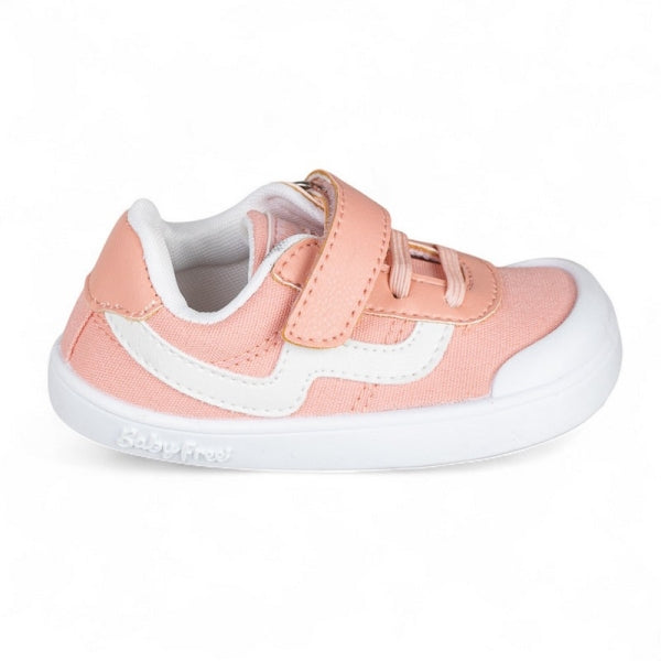CHETTO - Sapatilhas Lona Velcro e Elástico Rosa