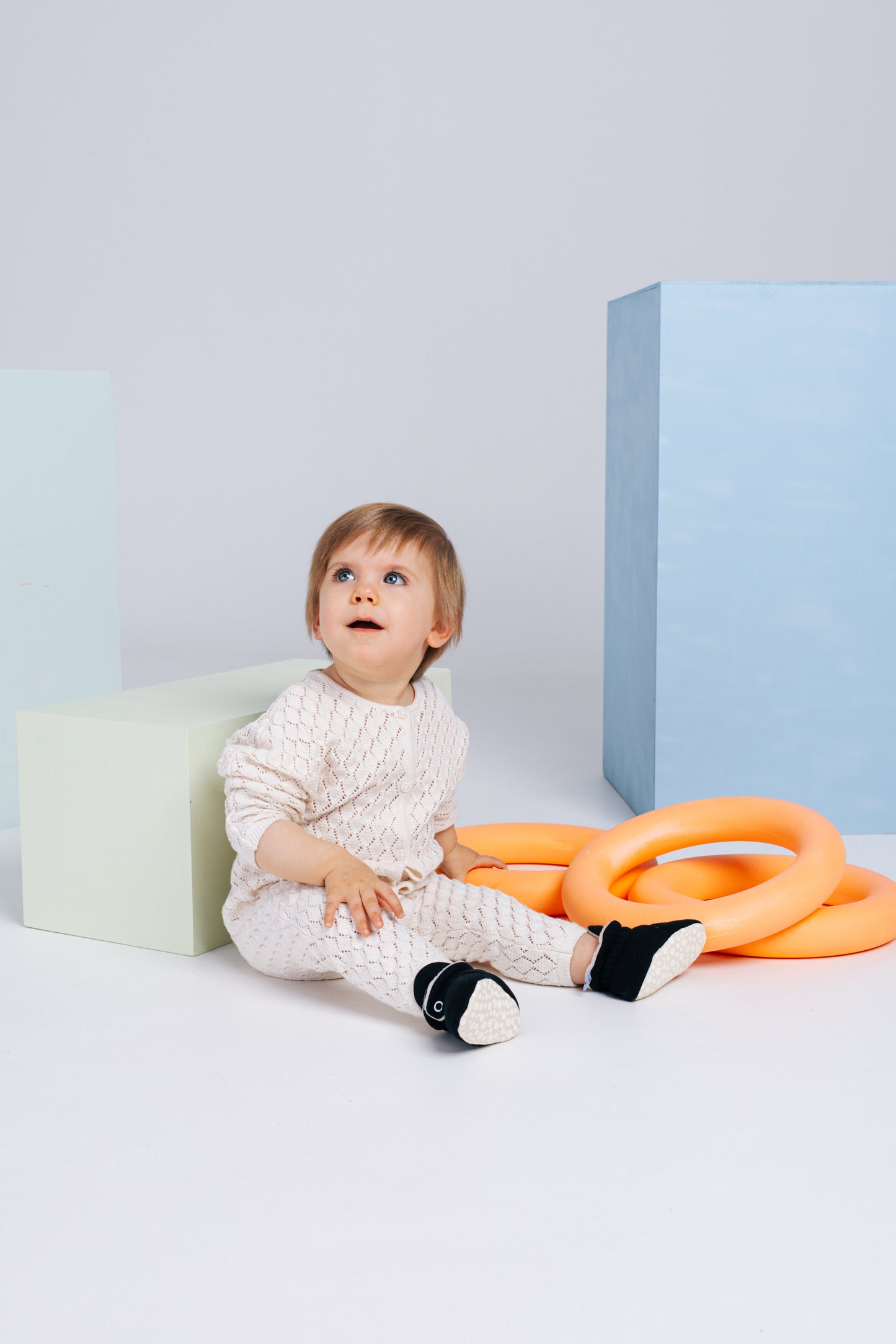 ZAS TRAS - Baby Booties Mid Season Collection Blue Cake Pop