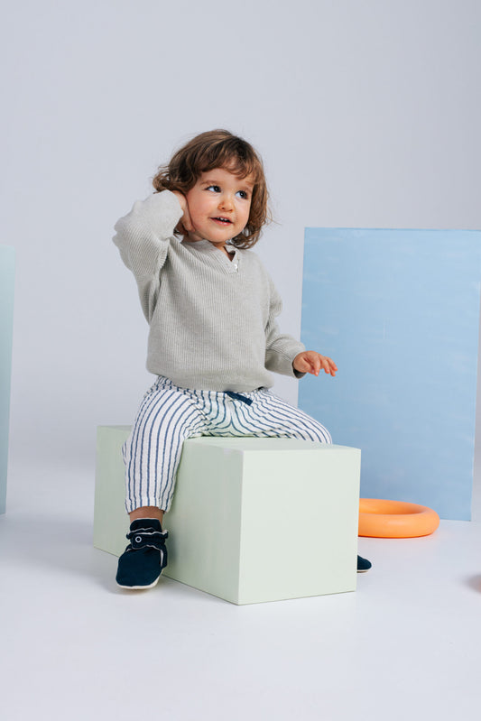 ZAS TRAS - Baby Booties Mid Season Collection Blue Cake Pop