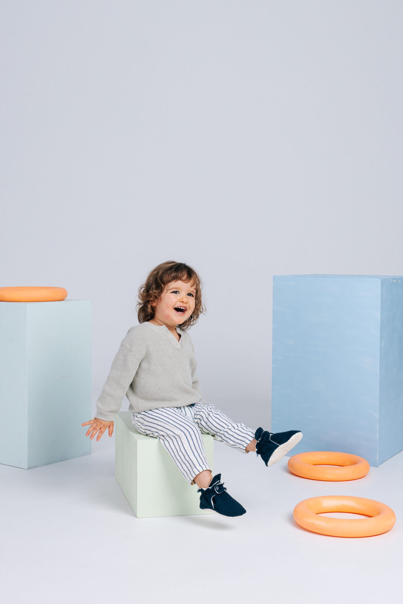 ZAS TRAS - Baby Booties Mid Season Collection Blue Cake Pop