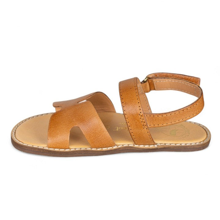 CHETTO - Sandálias em Pele Pala Camel (Adulto)